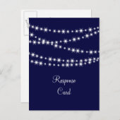A Twinkle Lights Postcard UAWG (Marine) Einladungspostkarte (Vorne/Hinten)