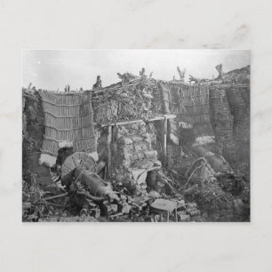 A Two Gun Battery während des Krimkriegs, c.1855 Postkarte