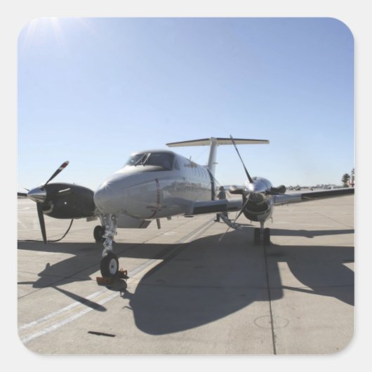A UC-12F King Air Quadratischer Aufkleber (Vorderseite)