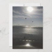 A unique beach wedding invitation einladung (Rückseite)