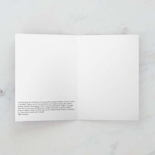 A universal consciousness karte (Innenseite)