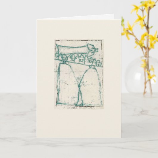 A universal consciousness karte (Gelbe Blume)