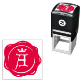 A - Ursprünglicher Buchstabe des gotischen Siegels Permastempel (Beispiel)