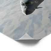 A US Air Force B-1B Lancer auf einer Kampfpatrouil Poster (Ecke)