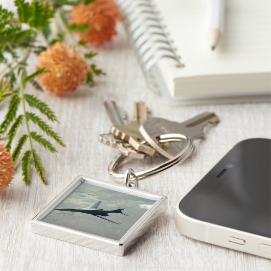 A US Air Force B-1B Lancer auf einer Kampfpatrouil Schlüsselanhänger (Seite)