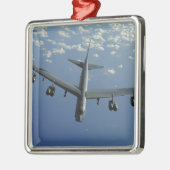 A US Air Force B-52 Stratofestress Silbernes Ornament (Links)