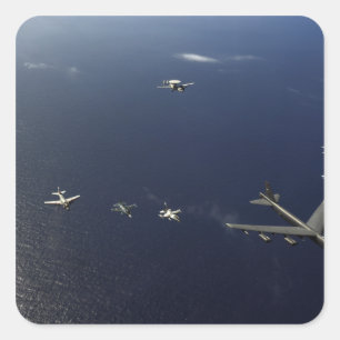 A US Air Force B-52 Stratofortress Flugzeug 3 Quadratischer Aufkleber