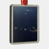 A US Air Force B-52 Stratofortress Flugzeug 3 Silbernes Ornament (Rechts)