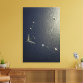 A US Air Force B-52 Stratofortress Flugzeug Leinwanddruck (Insitu (Wohnzimmer))