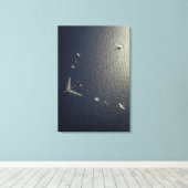 A US Air Force B-52 Stratofortress Flugzeug Leinwanddruck (Insitu (Holzboden))