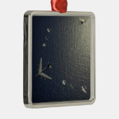 A US Air Force B-52 Stratofortress Flugzeug Silbernes Ornament (Rechts)