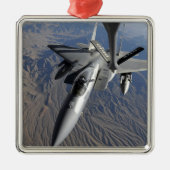 A US Air Force F-15 Eagle Silbernes Ornament (Vorne)