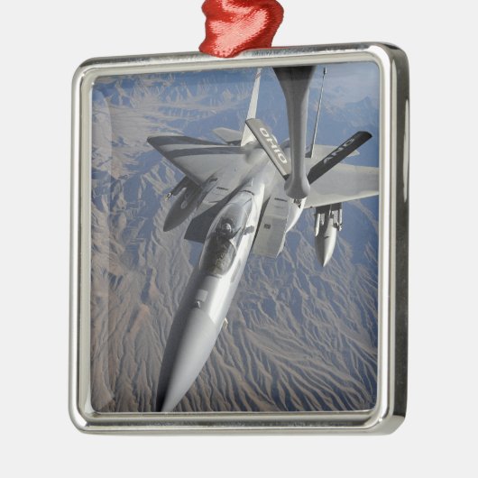 A US Air Force F-15 Eagle Silbernes Ornament (Links)