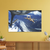 A US Air Force F-15C Adler positioniert sich selbs Leinwanddruck (Insitu (Wohnzimmer))