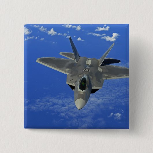 A US Air Force F-22 Raptor in der Nähe von Guam Button (Vorderseite)