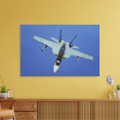 A US Navy F/A-18F Super Hornet im Flug Leinwanddruck (Insitu (Wohnzimmer))