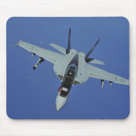 A US Navy F/A-18F Super Hornet im Flug Mousepad (Vorne)