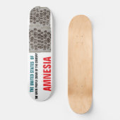 A. USAMNESIA8 1/4" Skateboard Deck (Vorderseite)
