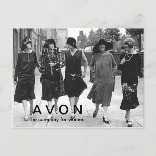 A V O N Vintag aussehende Postkarte (Vorderseite)