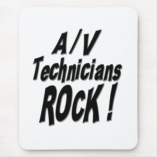 A/v-Techniker-Felsen! Mousepad (Vorne)