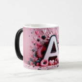 A Valentine alphabet 3D Verwandlungstasse (Vorderseite Links)