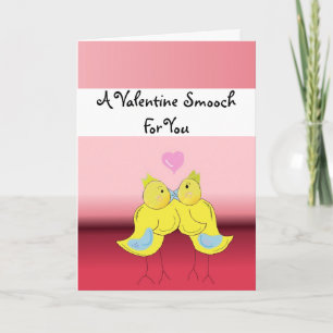 A Valentine Smooch Feiertagskarte