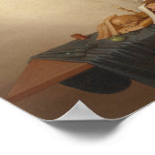 A Vanitas mit Büchern und Schädel | Gerrit van Vuc Poster (Ecke)