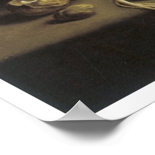 A Vanitas Still Life, 1645 Poster (Ecke)