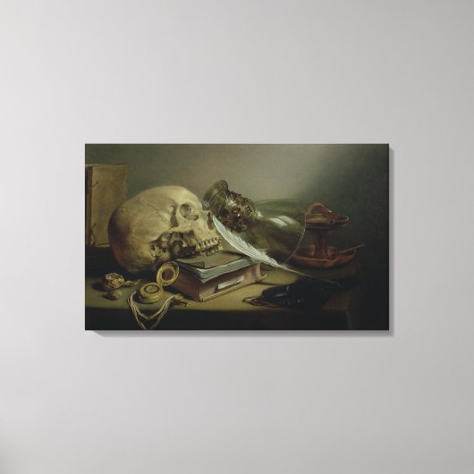 A Vanitas Still Life Leinwanddruck (Vorderseite)