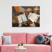 A Vanitas Still Life mit Flag, 1662 von Collier Leinwanddruck (Insitu (Wohnzimmer))