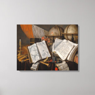 A Vanitas Still Life mit Flag, 1662 von Collier Leinwanddruck