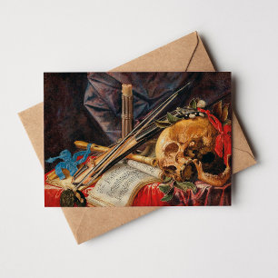 A Vanitas Still Life Simon Renard de Saint-André Karte