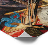 A Vanitas Still Life | Simon Renard de Saint-André Poster (Ecke)