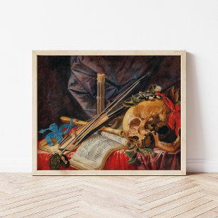 A Vanitas Still Life   Simon Renard de Saint-André Poster