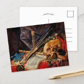 A Vanitas Still Life | Simon Renard de Saint-André Postkarte