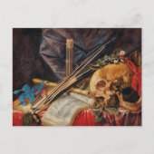 A Vanitas Still Life | Simon Renard de Saint-André Postkarte (Vorderseite)