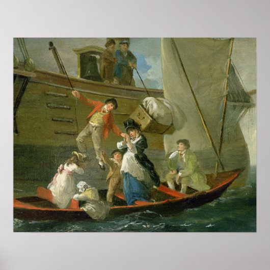 A Verheiratet Sailor's Adieu, c.1800 (Öl auf Tafel Poster (Vorne)
