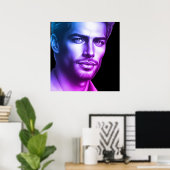 A Very Handsome Young Man on a 24x24 Wall Poster (Heimbüro)