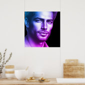 A Very Handsome Young Man on a 24x24 Wall Poster (Küche)