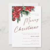 A Very Merry Christmas Classic Party Einladung (Vorderseite)