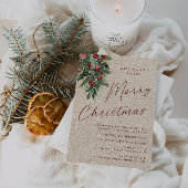 A Very Merry Christmas Party Modern Gold Einladung