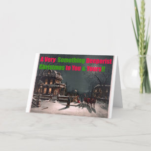 A Very Something Deeperist Christmas Feiertagskarte