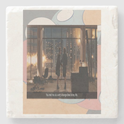 A Very Strange Time Coasters Steinuntersetzer (Vorderseite)