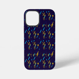 A vibrant iPhone case with a dark blue background 12 Mini Hülle