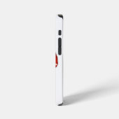 A vibrant red betta fish swimming. iPhone hülle (Linke Seite)