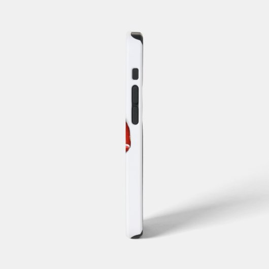 A vibrant red betta fish swimming. iPhone hülle (Linke Seite)