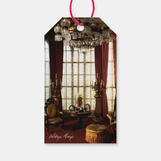 A Victorian Christmas - Customizable Tablecards Geschenkanhänger (Rückseite)