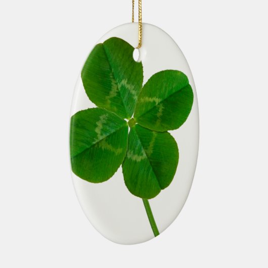 A vierblättriges Kleeblatt Keramik Ornament (Rechts)
