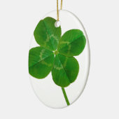 A vierblättriges Kleeblatt Keramik Ornament (Links)