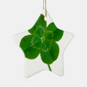 A vierblättriges Kleeblatt Keramikornament (Rechts)